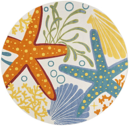 Nourison - Aloha Area Rug - 710in x round Multicolor - ALH24-99446828705 veiw 1