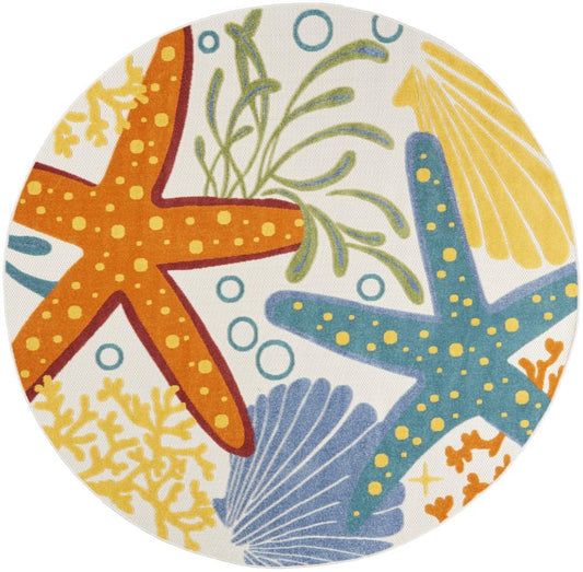 Nourison - Aloha Area Rug - 710in x round Multicolor - ALH24-99446828705 veiw 1