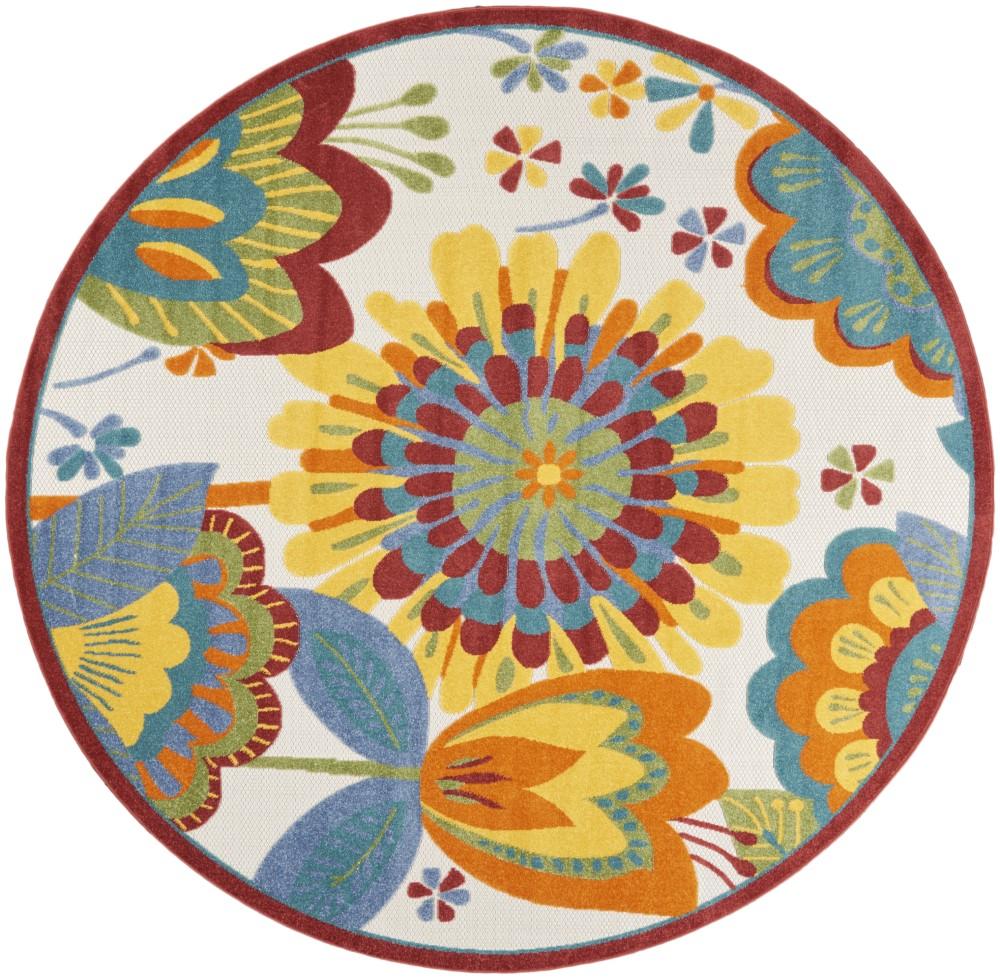 Nourison - Aloha Area Rug - 710in x round Multicolor - ALH25-99446829047 veiw 1