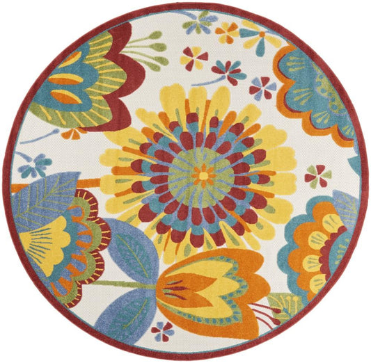 Nourison - Aloha Area Rug - 710in x round Multicolor - ALH25-99446829047 veiw 1