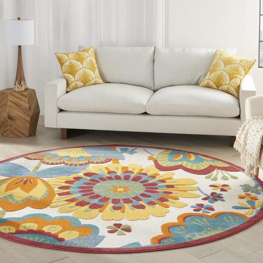 Nourison - Aloha Area Rug - 710in x round Multicolor - ALH25-99446829047 veiw 2