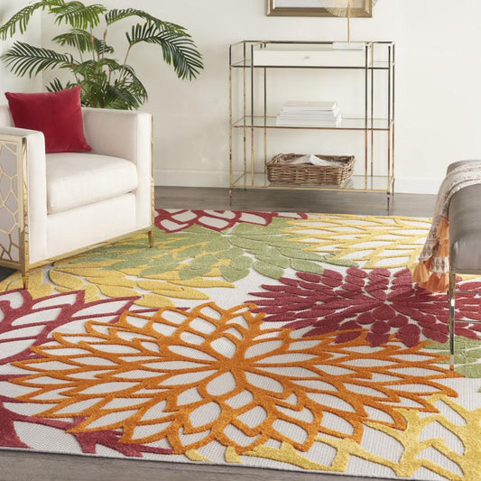 Nourison - Aloha Area Rug - 96in x 13 Red Multi Colored - ALH05-99446827050 veiw 2
