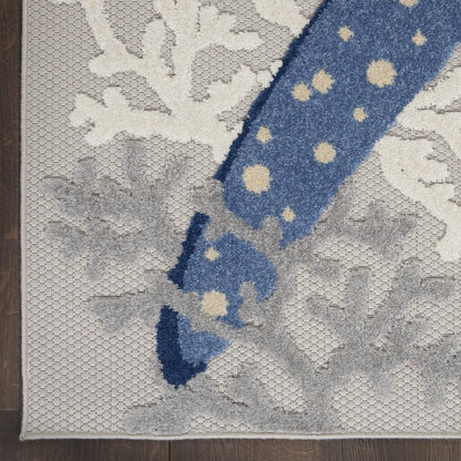 Nourison - Aloha Area Rug - Bone/Blue - ALH24-99446828583 veiw 2