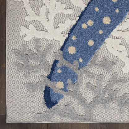 Nourison - Aloha Area Rug - Bone/Blue - ALH24-99446828613 veiw 2