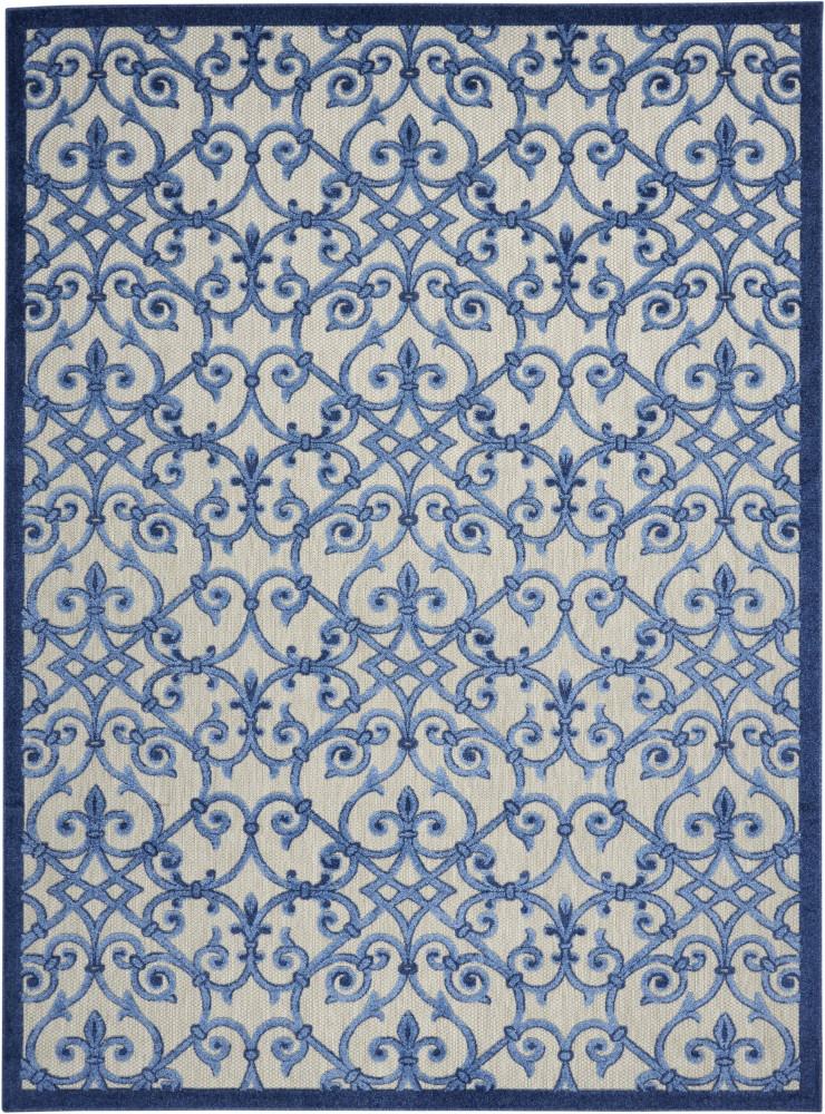Nourison - Aloha 96in x 13 Blue Patio Area Rug - ALH21-99446739711 veiw 1