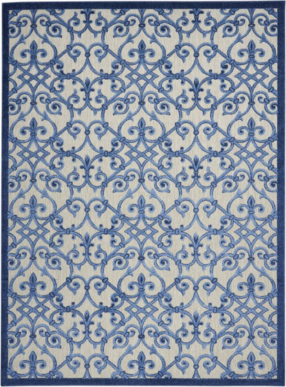 Nourison - Aloha 96in x 13 Blue Patio Area Rug - ALH21-99446739711 veiw 1