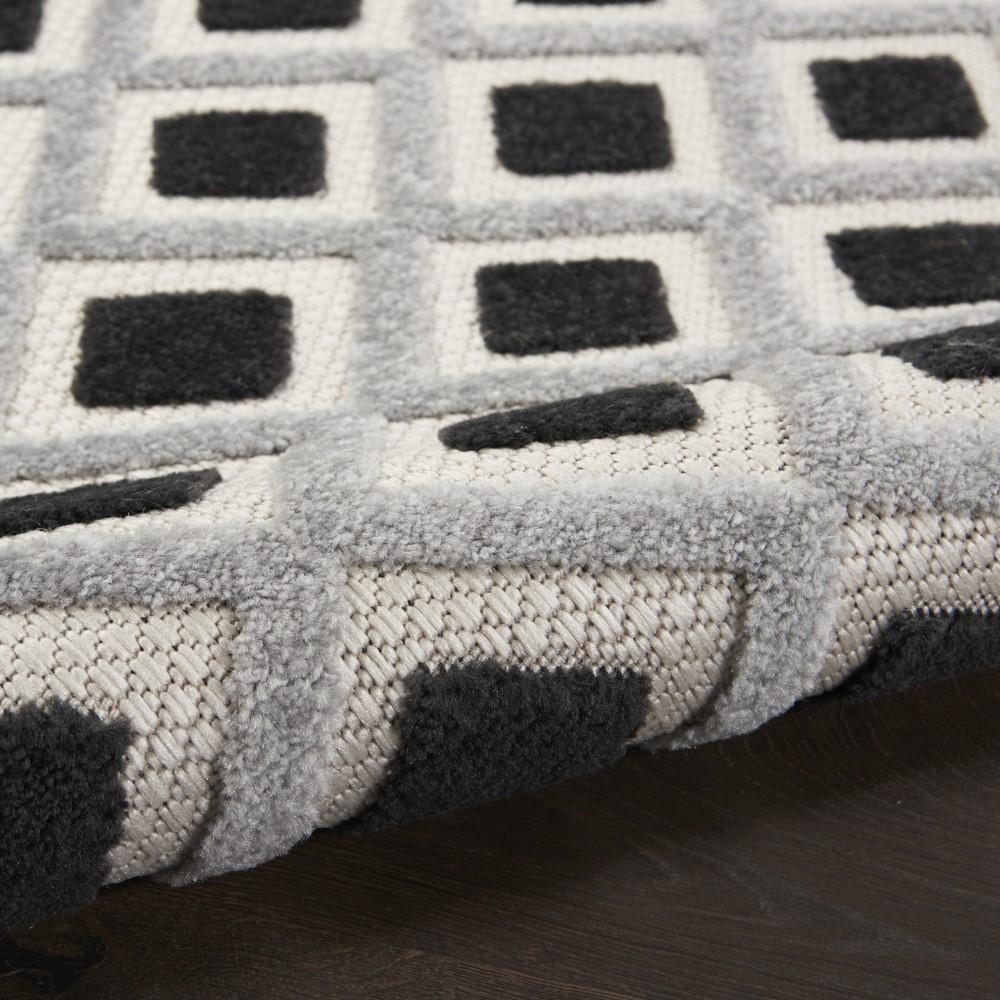 Nourison - Aloha Indoor/Outdoor Area Rug - 36in x 56in Black White - ALH26-99446829481 veiw 2