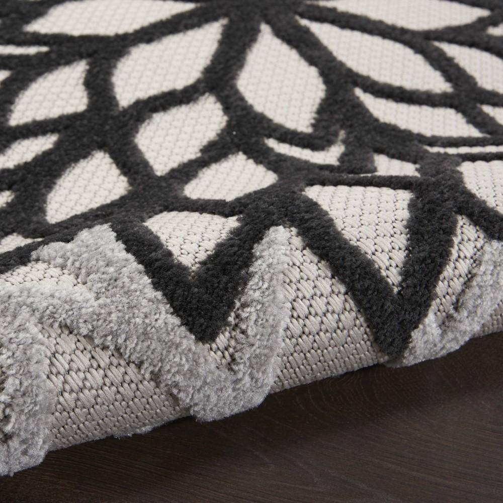 Nourison - Aloha Indoor/Outdoor Area Rug - 53in x 75in Black White - ALH05-99446826848 veiw 2