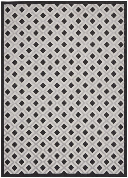 Nourison - Aloha Indoor/Outdoor Area Rug - 9 x 12 Black White - ALH26-99446829900 veiw 1