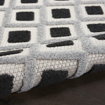 Nourison - Aloha Indoor/Outdoor Area Rug - 9 x 12 Black White - ALH26-99446829900 veiw 2
