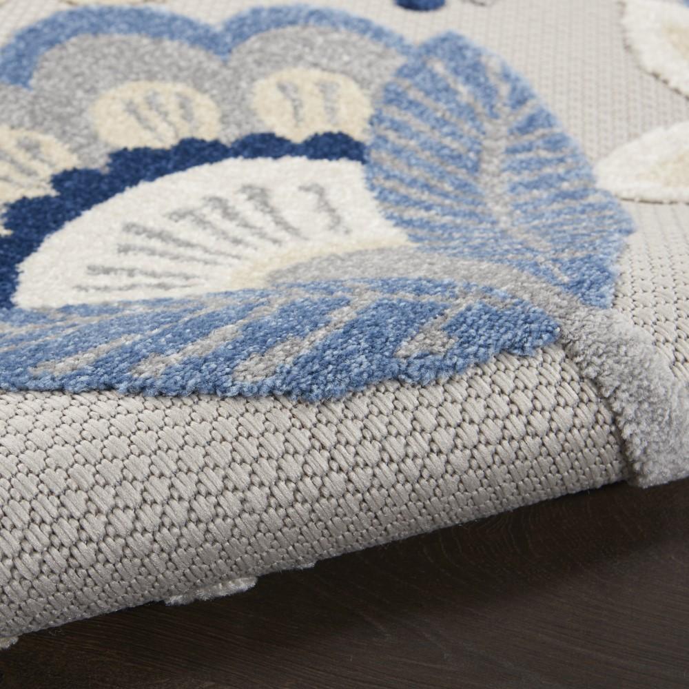 Nourison - Aloha Indoor/Outdoor Area Rug - Bone/Blue - ALH25-99446828927 veiw 2