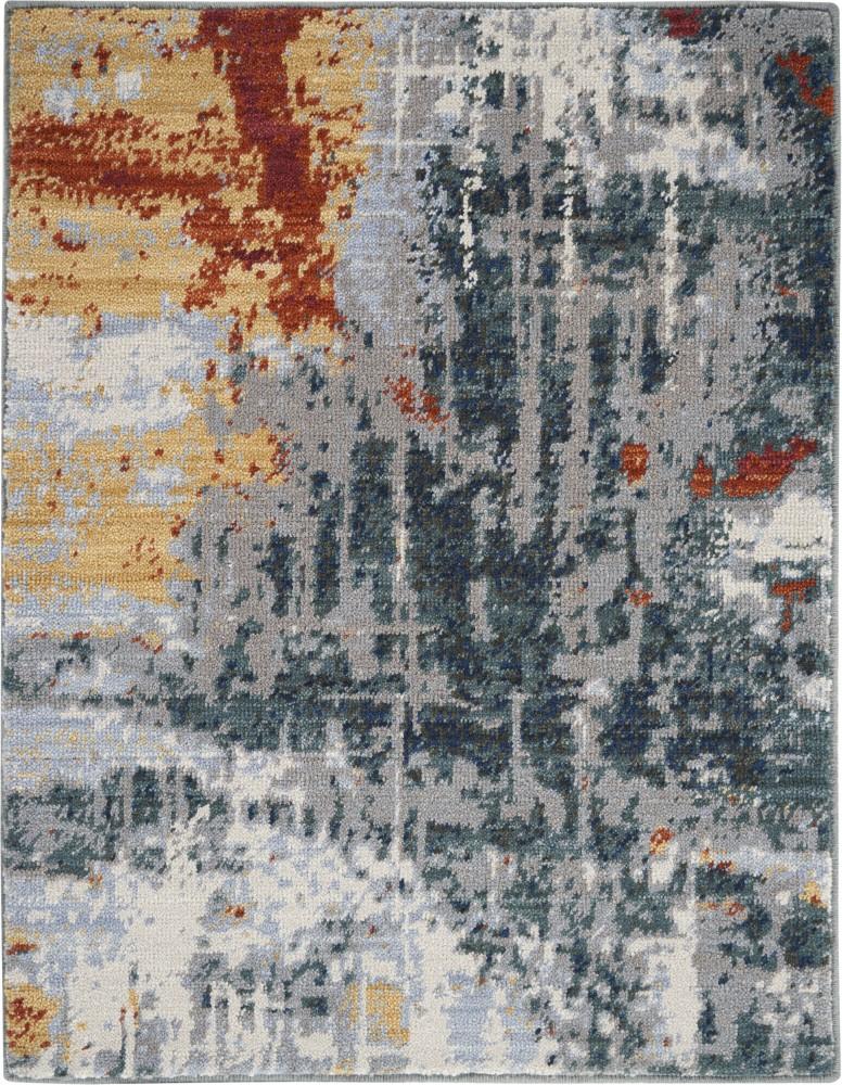 Nourison - Artworks Area Rug - 23in x 3 Slate/Brick - ATW03-99446725837 - CLOSEOUT veiw 1