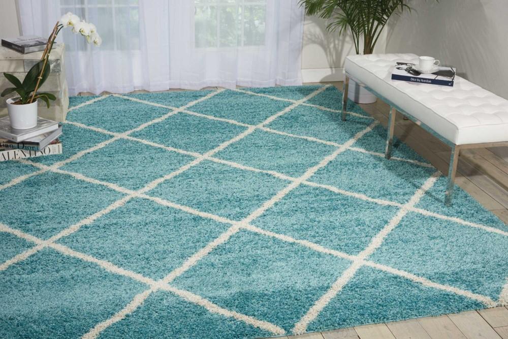Nourison - Brisbane BRI03 Blue 82in x 10 Rug - BRI03-99446208279_CLOSEOUT veiw 2