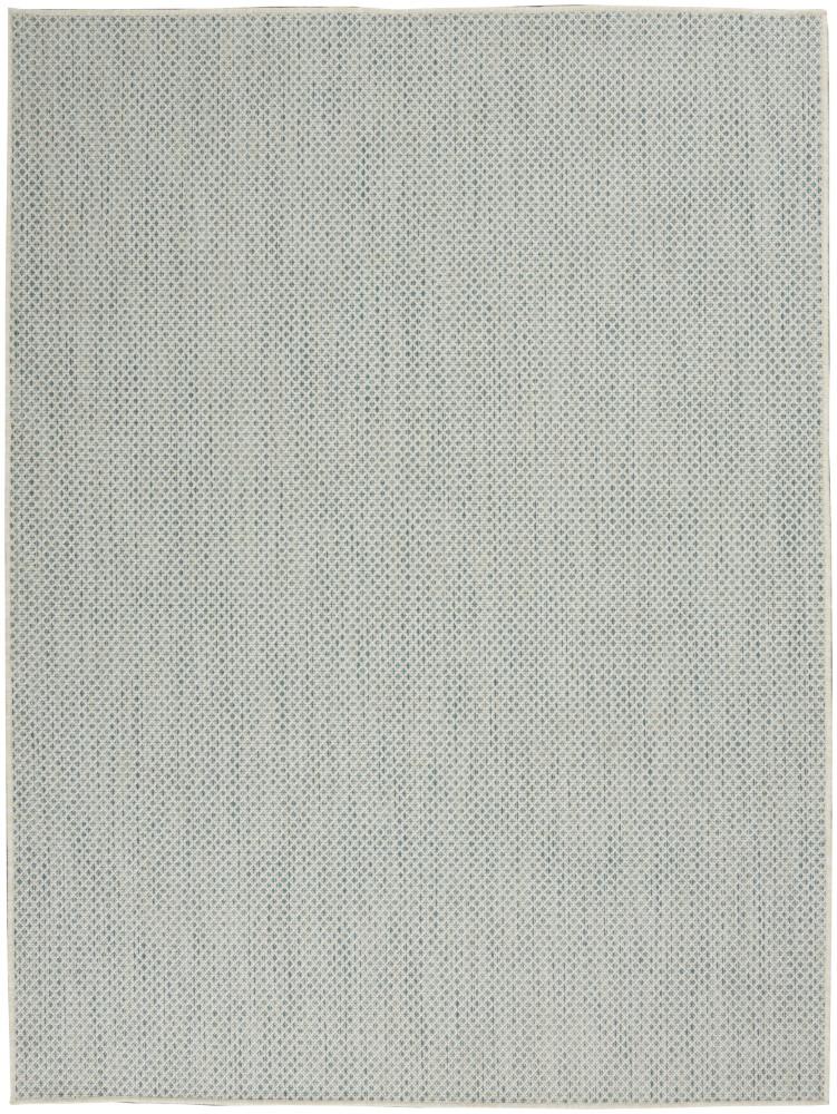 Nourison - Courtyard Area Rug - 5 x 7 Ivory Aqua - COU01-99446841681 veiw 1