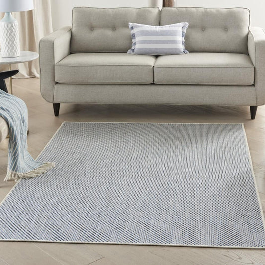 Nourison - Courtyard Area Rug - 4 x 6 Ivory Blue - COU01-99446841766 veiw 2