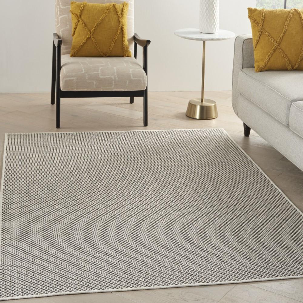 Nourison - Courtyard Area Rug - 4 x 6 Ivory Charcoal - COU01-99446841858 veiw 2
