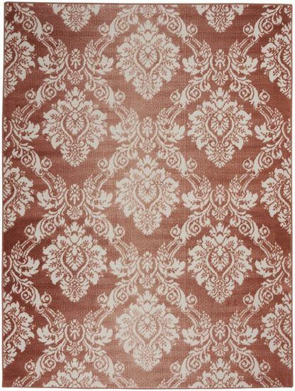 Nourison - Elation Area Rug - 53in x 73in Brick Ivory - ETN03-99446840202_CLOSEOUT veiw 1