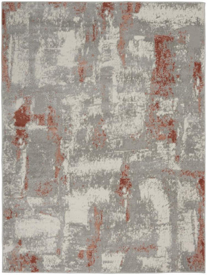Nourison - Elation Area Rug - 4 x 6 Grey Brick - ETN06-99446840622 veiw 1