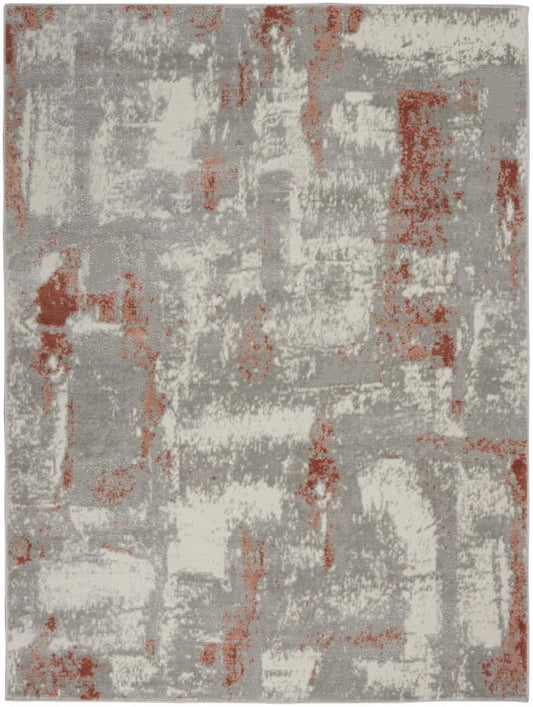 Nourison - Elation Area Rug - 53in x 73in Grey Brick - ETN06-99446840639 veiw 1