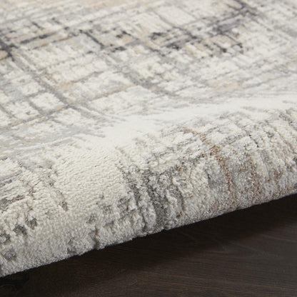 Nourison - Elation Area Rug - 53in x 73in Grey Ivory - ETN04-99446840387 veiw 2