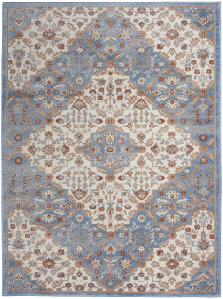 Nourison - Elation Area Rug - 4 x 6 Ivory Blue - ETN08-99446840837_CLOSEOUT veiw 1