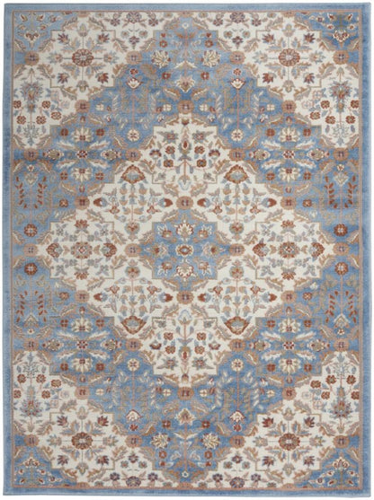 Nourison - Elation Area Rug - 4 x 6 Ivory Blue - ETN08-99446840837_CLOSEOUT veiw 1