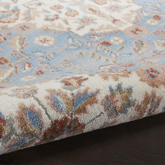 Nourison - Elation Area Rug - 4 x 6 Ivory Blue - ETN08-99446840837_CLOSEOUT veiw 2