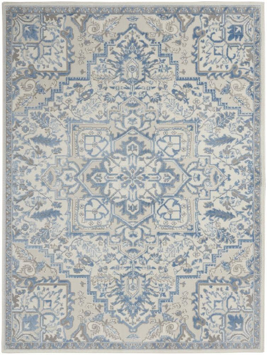 Nourison - Elation Area Rug - 4 x 6 Ivory Blue - ETN10-99446841001 veiw 1