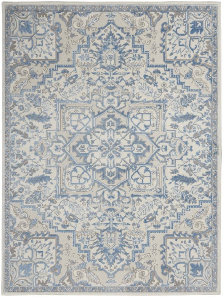 Nourison - Elation Area Rug - 53in x 73in Ivory Blue - ETN10-99446841018 veiw 1