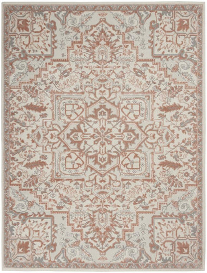 Nourison - Elation Area Rug - 4 x 6 Ivory Brick - ETN10-99446841223 veiw 1
