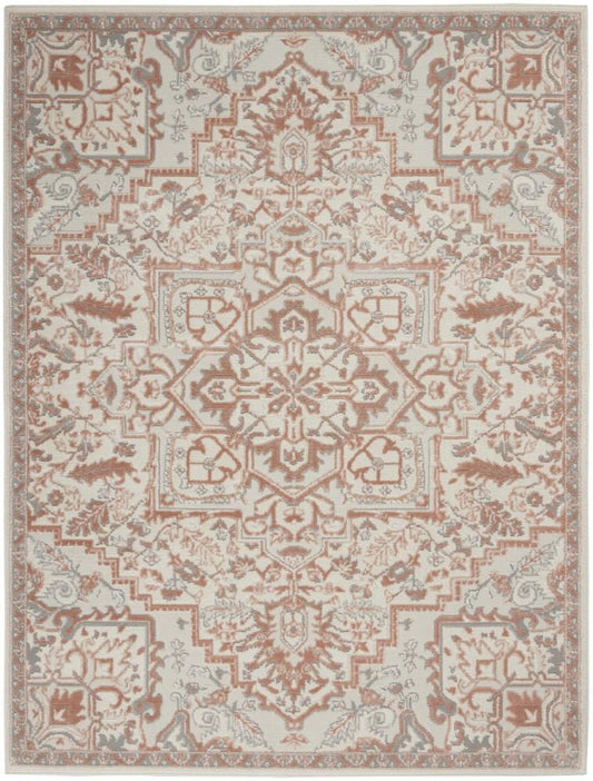 Nourison - Elation Area Rug - 4 x 6 Ivory Brick - ETN10-99446841223 veiw 1