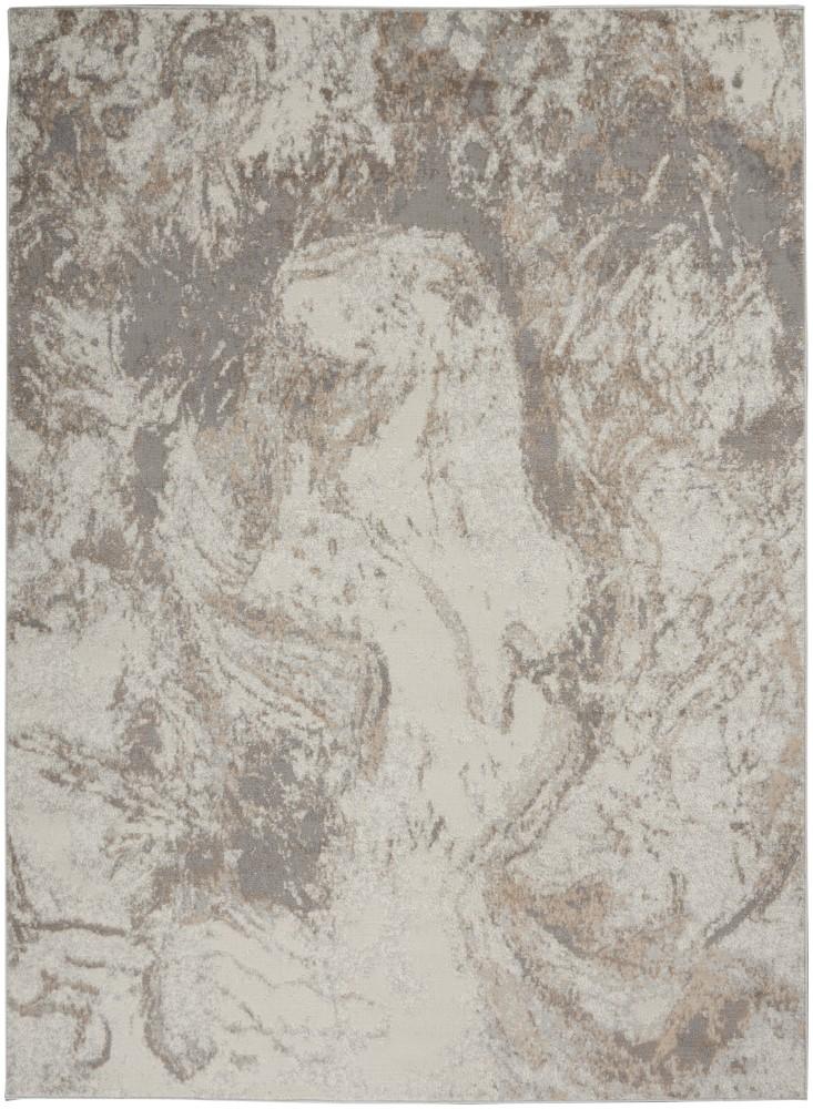 Nourison - Elation Area Rug - 53in x 73in Ivory Grey - ETN02-99446839756 veiw 1