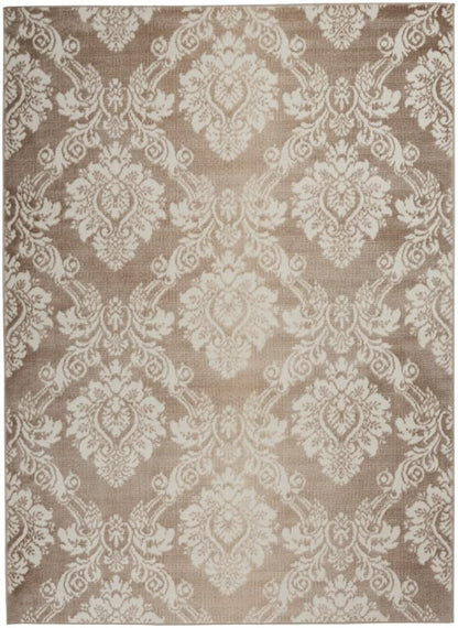 Nourison - Elation Area Rug - 53in x 73in Ivory Mocha - ETN03-99446840110 veiw 1