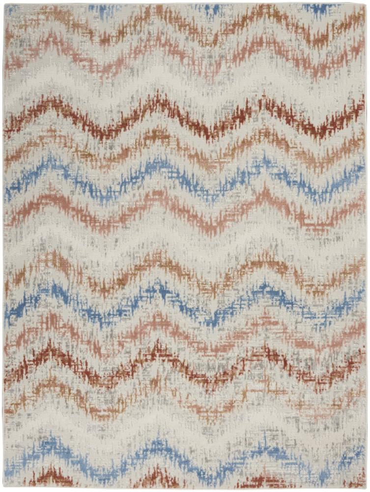 Nourison - Elation Area Rug - 53in x 73in Ivory Multicolor - ETN04-99446840295_CLOSEOUT veiw 1