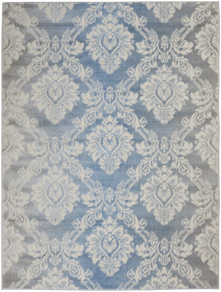 Nourison - Elation Area Rug - 53in x 73in Ivory Blue - ETN03-99446839930 veiw 1