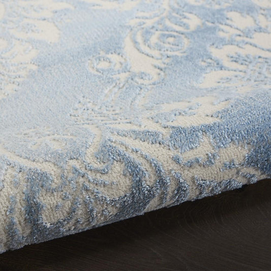 Nourison - Elation Area Rug - 53in x 73in Ivory Blue - ETN03-99446839930 veiw 2