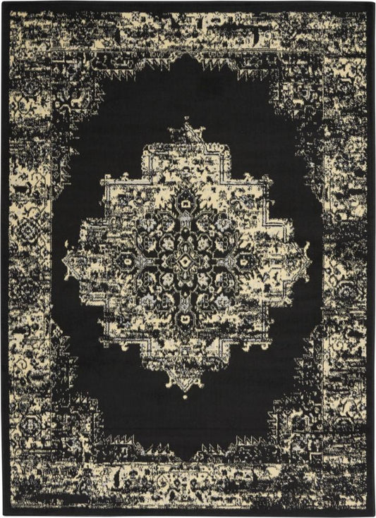 Nourison - Grafix Area Rug - 39in x 59in Black - GRF14-99446809681 veiw 1