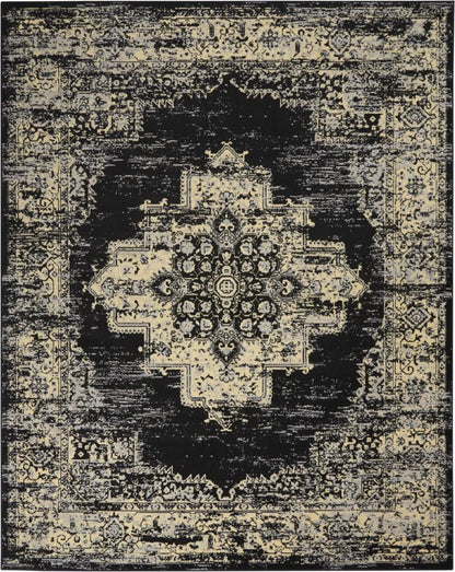 Nourison - Grafix Area Rug - 7 x 10 Black - GRF14-99446809773 veiw 1