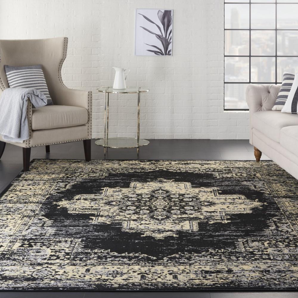 Nourison - Grafix Area Rug - 7 x 10 Black - GRF14-99446809773 veiw 2