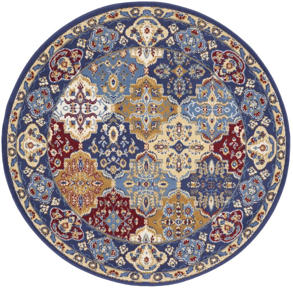 Nourison - Grafix Area Rug - 53in x ROUND Multicolor - GRF31-99446810571 veiw 1