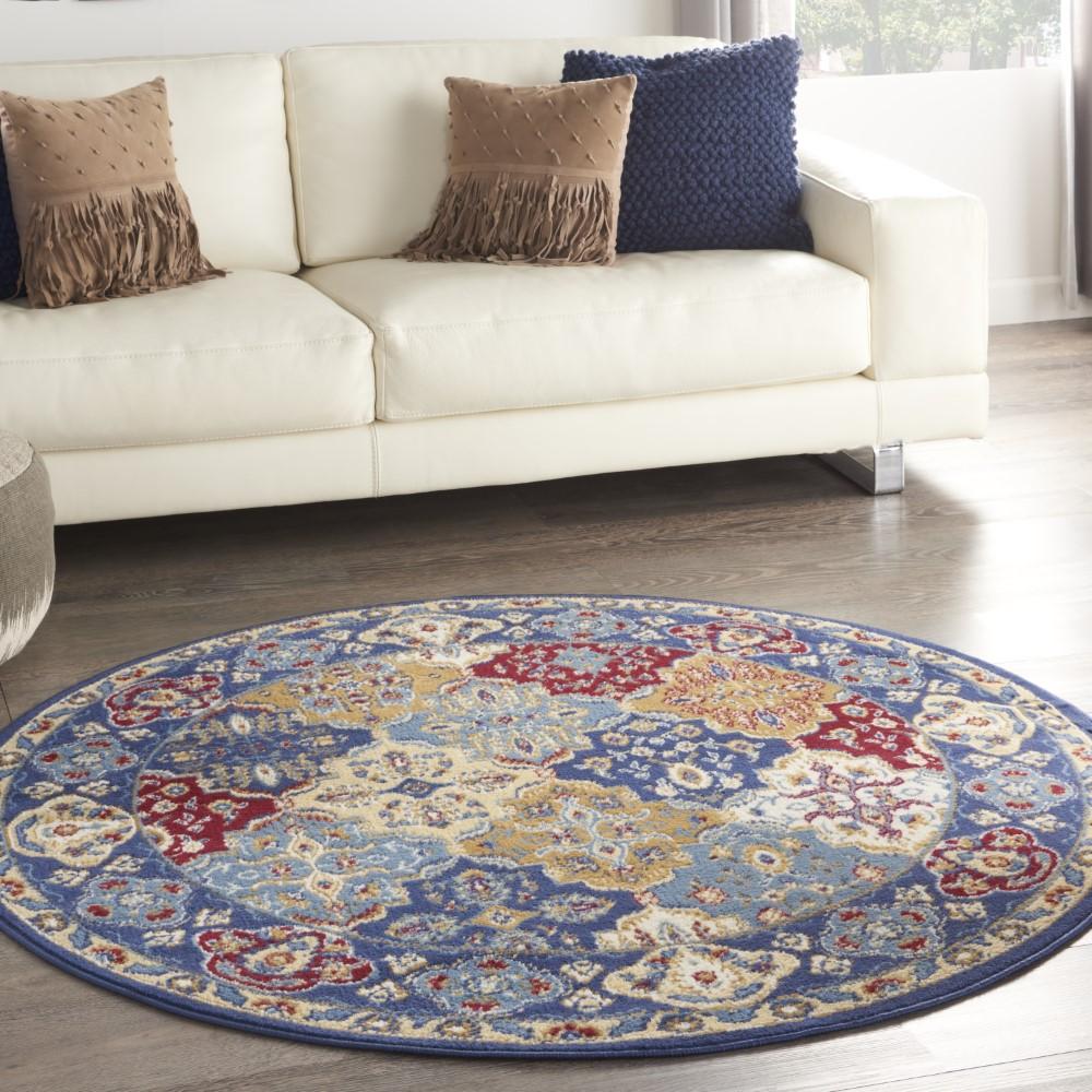 Nourison - Grafix Area Rug - 53in x ROUND Multicolor - GRF31-99446810571 veiw 2