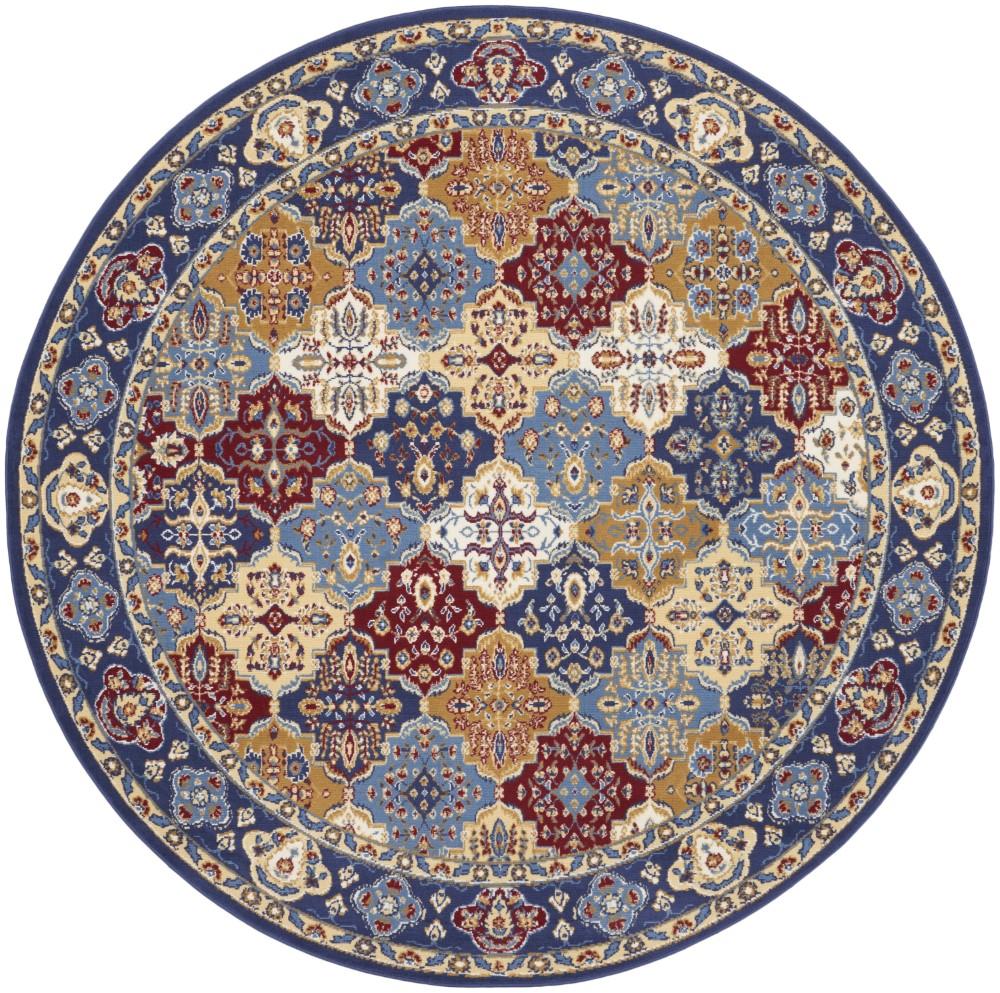 Nourison - Grafix Area Rug - 8 x ROUND Multicolor - GRF31-99446809674 veiw 1