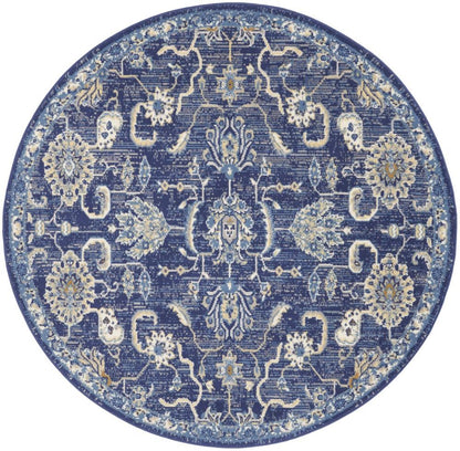 Nourison - Grafix Area Rug - 53in RND Navy - GRF24-99446809780 veiw 1