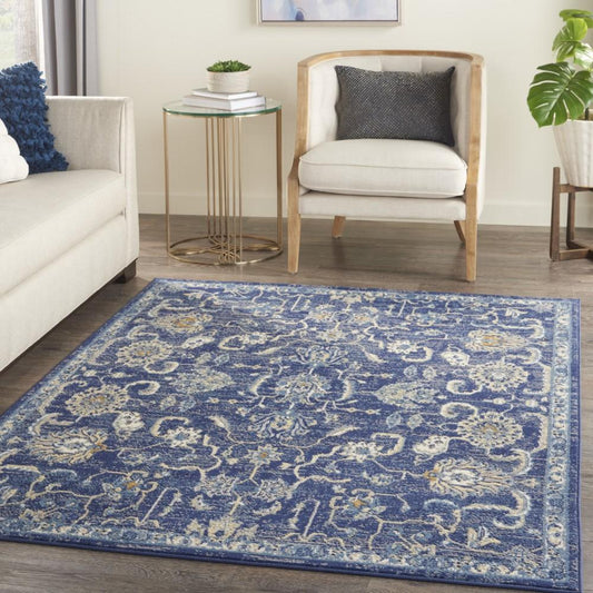 Nourison - Grafix Area Rug - 6 x 9 Navy - GRF24-99446809841 veiw 2