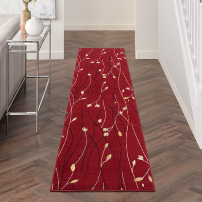 Nourison - Grafix Area Rug - 23in x 12 Red - GRF15-99446810212 veiw 2
