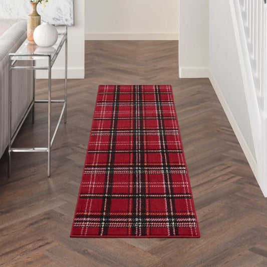 Nourison - Grafix Area Rug - 23in x 76in Red - GRF03-99446810021 veiw 2