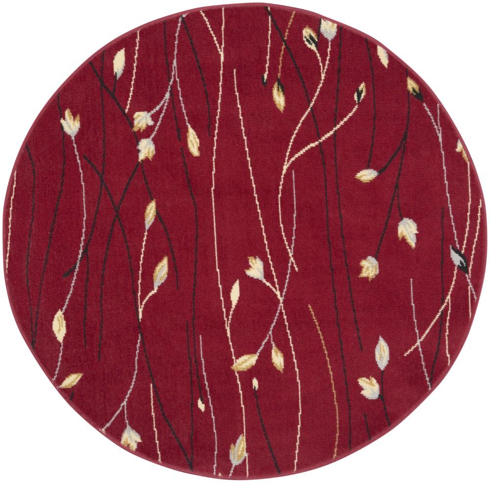 Nourison - Grafix Area Rug - 53in x ROUND Red - GRF15-99446810366 veiw 1