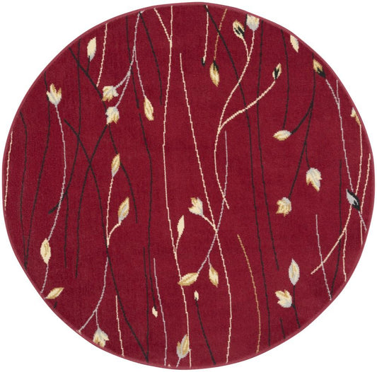 Nourison - Grafix Area Rug - 53in x ROUND Red - GRF15-99446810366 veiw 1