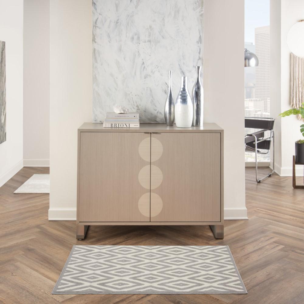 Nourison - Grafix Area Rug - White/Bone - GRF18-99446810267 veiw 2