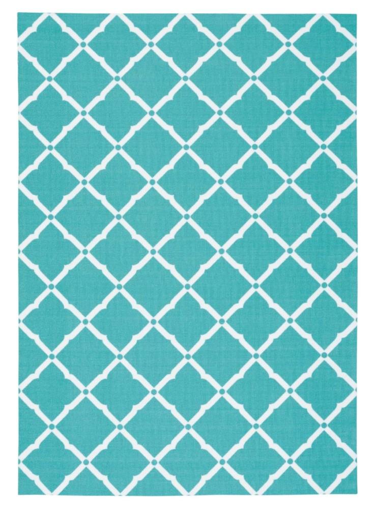 Nourison - Home & Garden Area Rug - 43in x 63in Aqua - RS091-99446208057_CLOSEOUT veiw 1